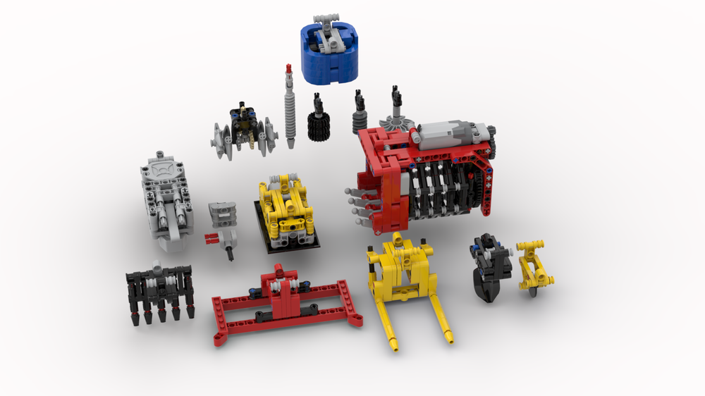 Lego Excavator attachments for pauls quick coupler