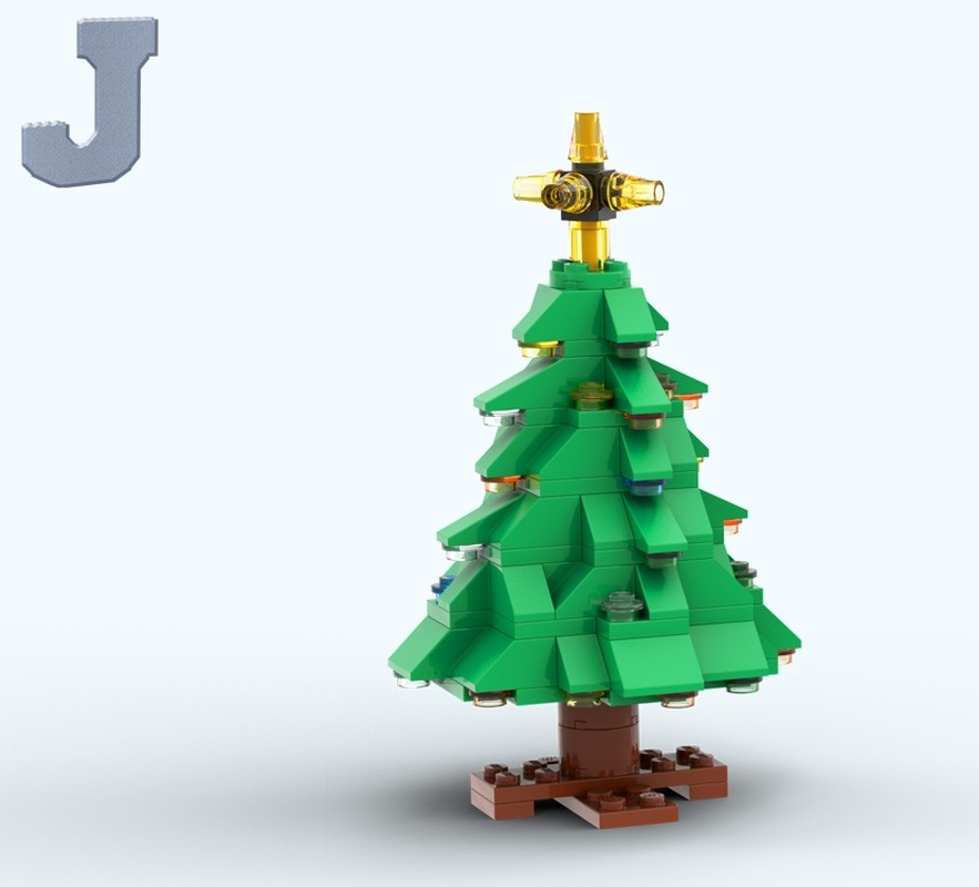 Lego Brick Christmas Holiday Tree