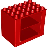 Duplo Cabinet 4 x 6 x 4 / Red