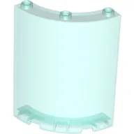 Panel 4 x 4 x 6 Quarter Cylinder / Trans-Light Blue