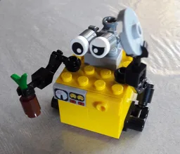 WALL-E with hat and plant