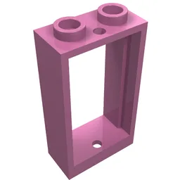 Window 1 x 2 x 3 Flat Front / Dark Pink