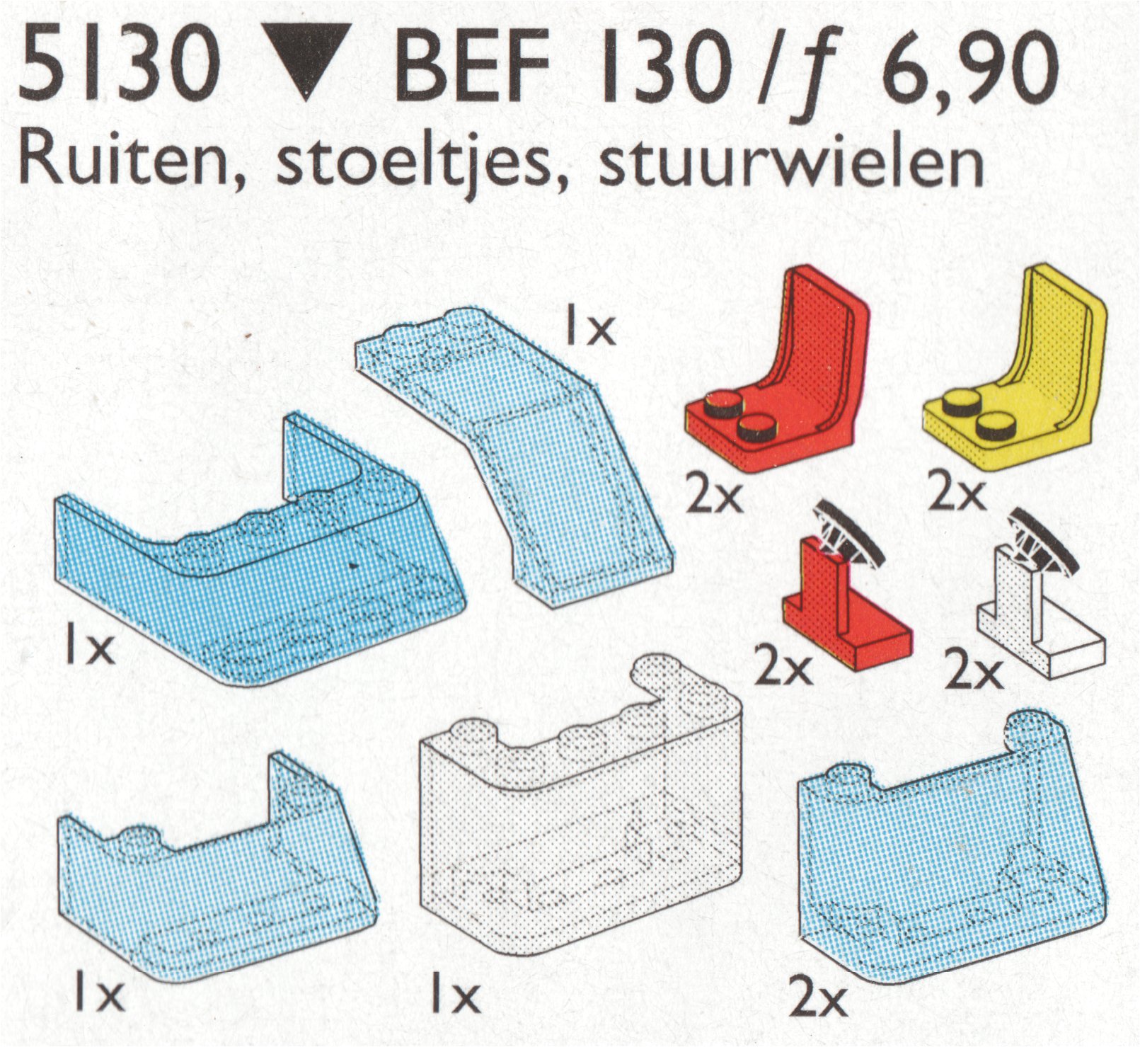 Lego Windows, Seats, Steering Wheels