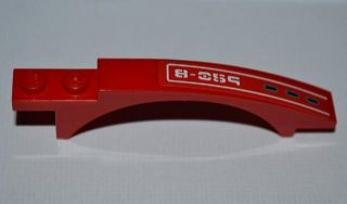 Lego Slope, Curved 8 x 1 x 1 2/3 with Arch and 2 Recessed Studs with Vents and '8-059' Pattern Model Right Side (Sticker) - Set 8059
