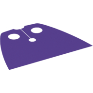 Lego Neckwear Cape, Standard, Very Short [Traditional Starched Fabric] / Dark Purple