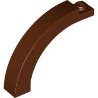 Lego Brick Arch 1 x 5 x 3 1/3 Curved Top / Reddish Brown