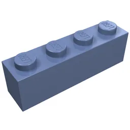 Brick 1 x 4 / Sand Blue