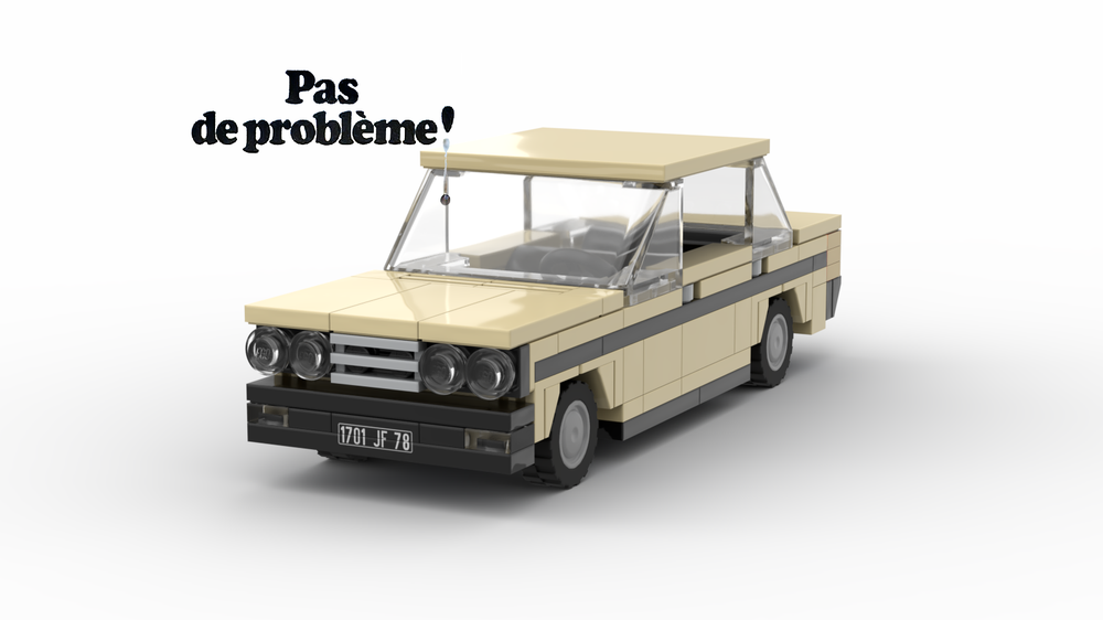 Lego 1975 Fiat 131 S Mirafiori 'Pas de problème!'