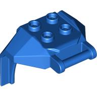 Lego Plate Special, 2 x 2 Studs and Handle, Closed Ends (Mech Chest Plate / Armor) / Blue