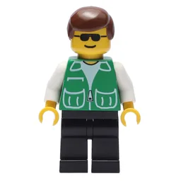 Man, Green Jacket, Black Legs, Sunglasses
