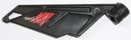 Bionicle Wing Small / Tail with Axle Hole with Red Battle Damange Pattern Model Left Side (Sticker) - Set 5973