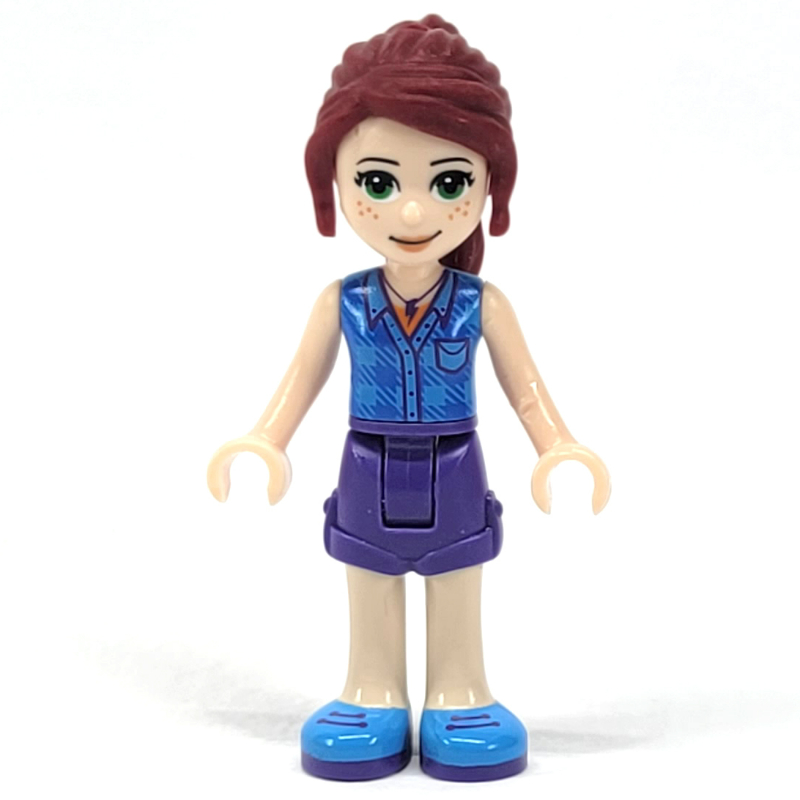 Lego Mia - Dark Azure Plaid Top, Dark Purple Skirt
