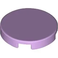 Tile Round 2 x 2 with Bottom Stud Holder / Lavender