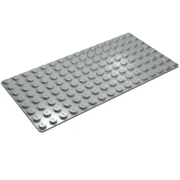 Baseplate 8 x 16 / Light Gray