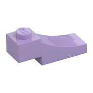 Lego Brick Curved, 3 x 1 with 1/3 Inverted Cutout / Lavender