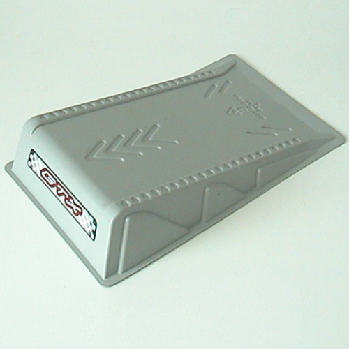 Lego Baseplate Raised Ramp 16 x 16 x 2 1/3 / Light Gray