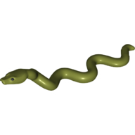 Lego Animal, Snake, Large with Raised Head with Black Eyes Print (Nagini)