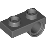 Plate Special 1 x 2 with Pin Hole Underneath / Dark Bluish Gray