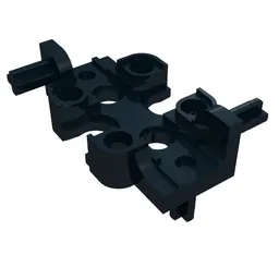 Technic Rectangular Gearbox Half / Black