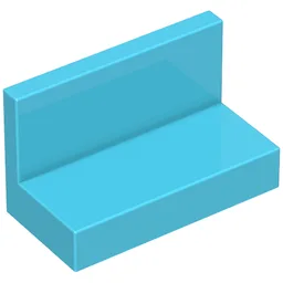 Panel 1 x 2 x 1 [Square Corners] / Maersk Blue