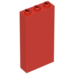 Brick 1 x 3 x 5 without Side Supports / Red