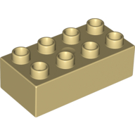 Lego Duplo Brick 2 x 4 / Tan