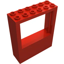 Window 2 x 6 x 6 Freestyle / Red