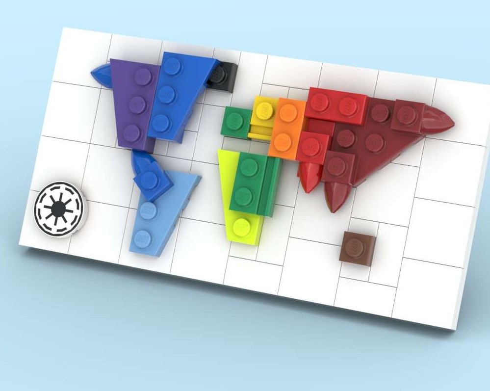 Lego Happy New Year World Map