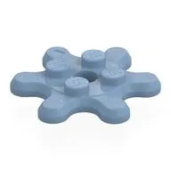 Plate Special 2 x 2 Splat Gear, 6 Teeth / Sand Blue