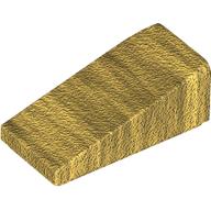 Lego Brick Sloped 18° 2 x 1 x 2/3 / Pearl Gold