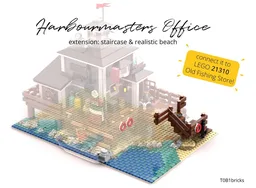 staircase & realistic beach - Harbormasters Office 910040 extension