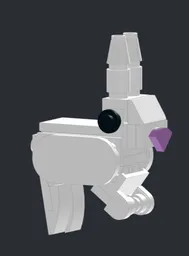 Rabbit with tubular ears