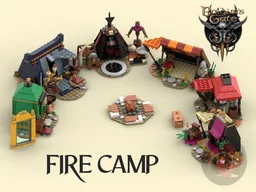 Lego Baldur's Gate 3 Fire Camp Set