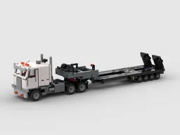 Low bed semi-trailer