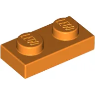 Plate 1 x 2 / Orange