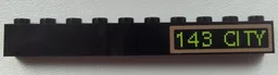 Brick 1 x 10 with '143 CITY' Pattern (Sticker) - Set 60026