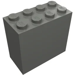 Brick 2 x 4 x 3 / Dark Bluish Gray