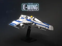 PiXEL-DANs - 75364 E-Wing Modifications incl Display Stand