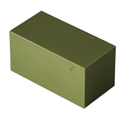 Modulex Tile 1 x 2 with Internal Supports / Modulex Olive Green