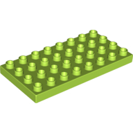 Lego Duplo Plate 4 x 8 / Lime