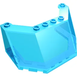 Windscreen 5 x 8 x 3 / Trans-Light Blue