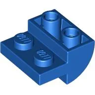 Brick Curved Inverted 2 x 2 with 1 x 2 Cutouts / Blue