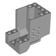 Brick Special 4 x 6 x 4 with 2 x 2 Studs on both Sides (4+ Cockpit) / Light Bluish Gray