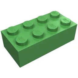 Brick 2 x 4 / Bright Green