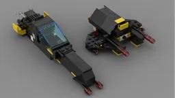 Blacktron modular spaceship