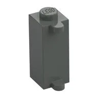 Brick Special 1 x 1 x 2 with Shutter Holder / Dark Gray