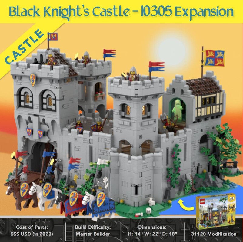 Lego Knight's Castle - 10305 Modular Expansion