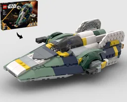 A-Wing Prototype Starfighter – Alternate Build of 75433 Jango's Starship