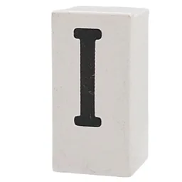 Tile Special 1 x 2 x 5/6 with Stud Hole in End with 'I' Print