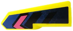 Technic, Panel Fairing #21 Very Small Smooth, Side B with Blue Honeycomb and Black and Dark Pink Chevrons Pattern (Sticker) - Set 42164